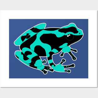Poisonous Green Black Frog Posters and Art